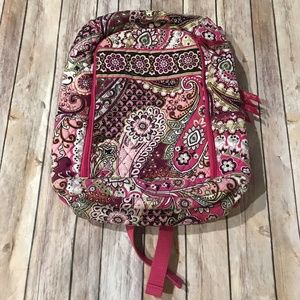 Vera Bradley Laptop Backpack Very Berry Paisley
